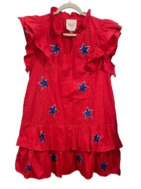 Fantastic Fawn Game Day Red Sequin Star
Tiered Ruffle Mini Dress